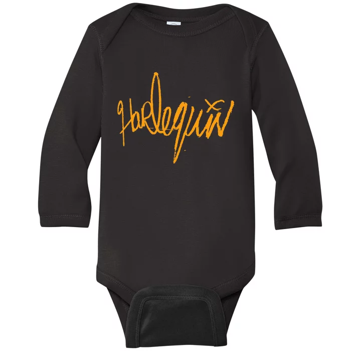 Harlequin Gag Gaga Graphic Joke Baby Long Sleeve Bodysuit