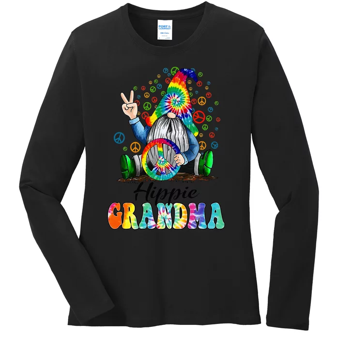 Hippie Grandma Gnome Mother's Day Grandma Gift Ladies Long Sleeve Shirt