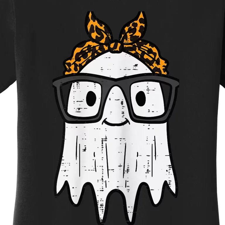 Halloween Ghost Glasses Cute Costume Girl Kid Toddler Wo Women's T-Shirt