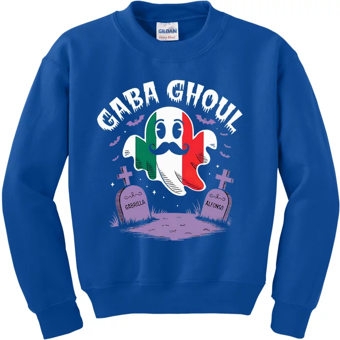 Halloween Graveyard Gaba Ghoul Ghost Kids Sweatshirt