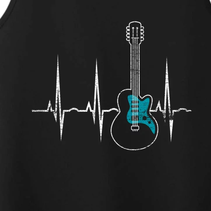 Heartbeat Guitarist Guitar Gift Performance Tank