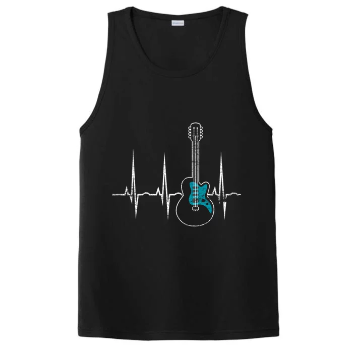 Heartbeat Guitarist Guitar Gift Performance Tank