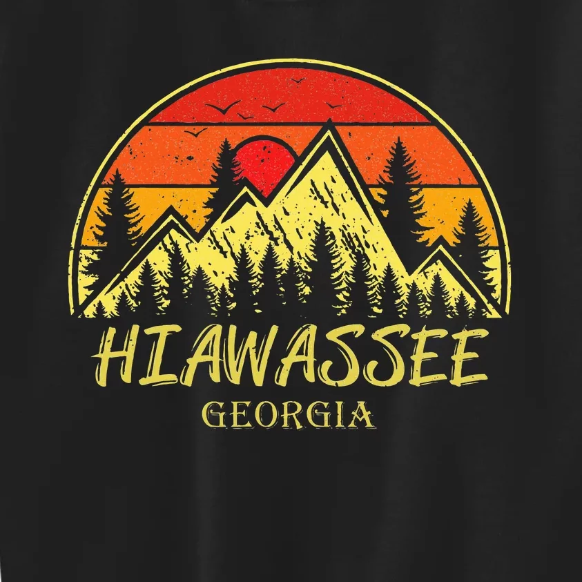 Hiawassee Georgia Ga Mountains Hike Hiking Souvenir Kids Sweatshirt