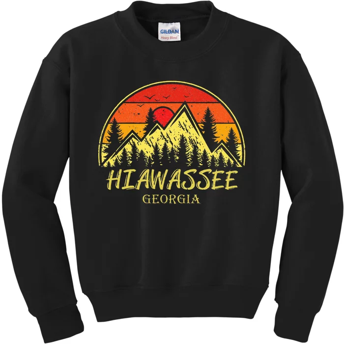 Hiawassee Georgia Ga Mountains Hike Hiking Souvenir Kids Sweatshirt