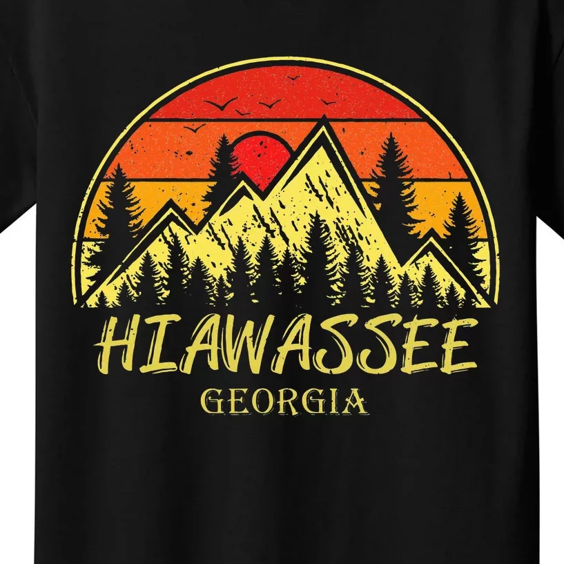 Hiawassee Georgia Ga Mountains Hike Hiking Souvenir Kids T-Shirt