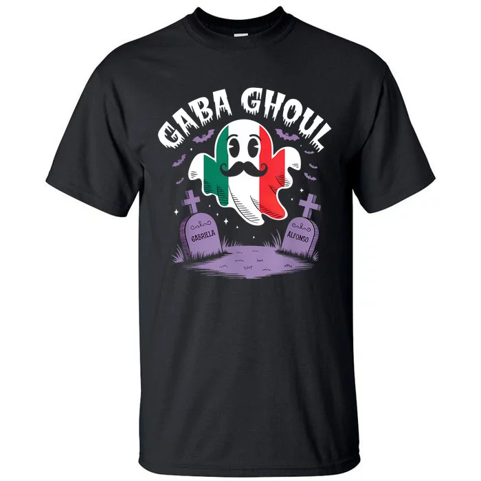 Halloween Graveyard Gaba Ghoul Ghost Funny Italian Gabagool Tall T-Shirt