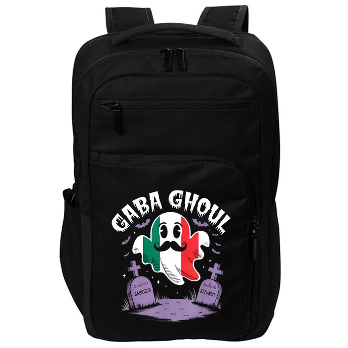 Halloween Graveyard Gaba Ghoul Ghost Funny Italian Gabagool Impact Tech Backpack