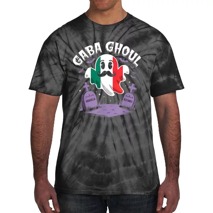 Halloween Graveyard Gaba Ghoul Ghost Funny Italian Gabagool Tie-Dye T-Shirt