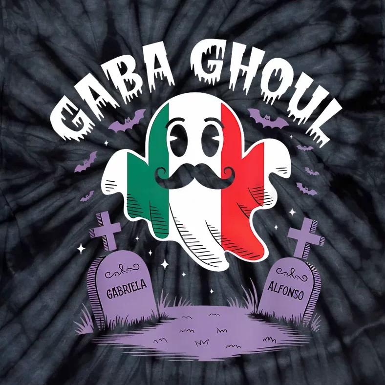 Halloween Graveyard Gaba Ghoul Ghost Funny Italian Gabagool Tie-Dye T-Shirt