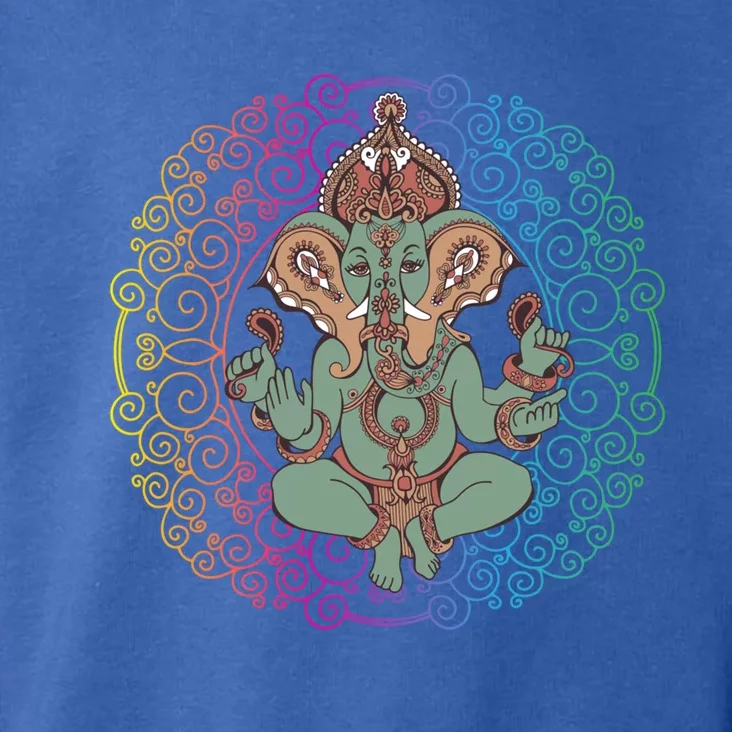 Hindu God Ganesha Ganesh Elephant Dala Yoga Meditation Funny Gift Toddler Hoodie