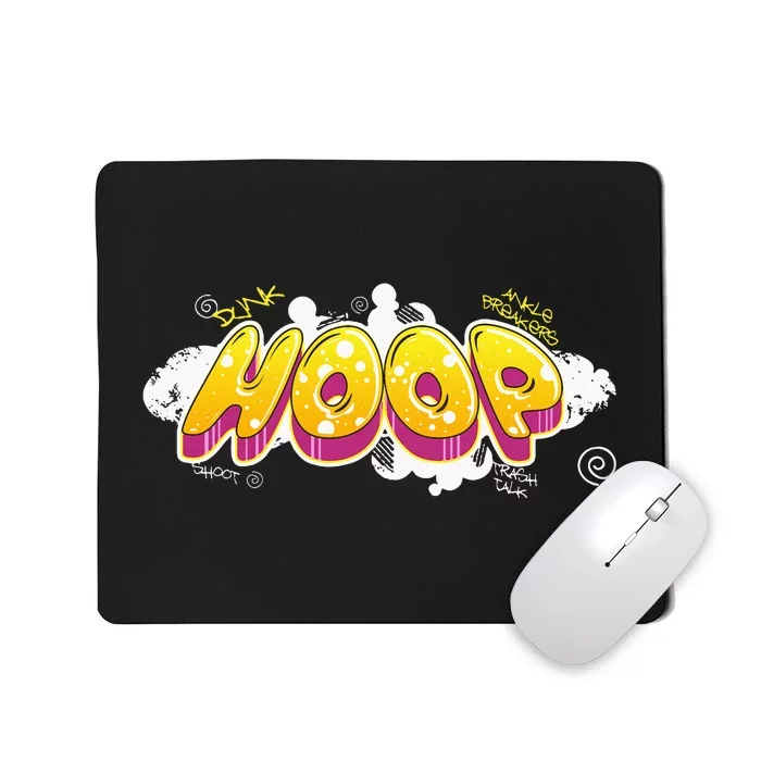 Hoop Graffiti Gift For Basketball Player Streetball Fan Mousepad