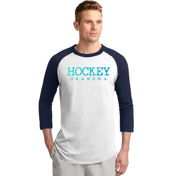 Hockey Grandma Gift Baseball Sleeve Shirt