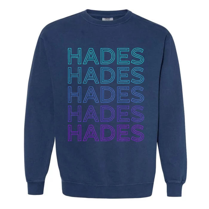 Hades Greek God Of The Underworld Egypt Retro Garment-Dyed Sweatshirt