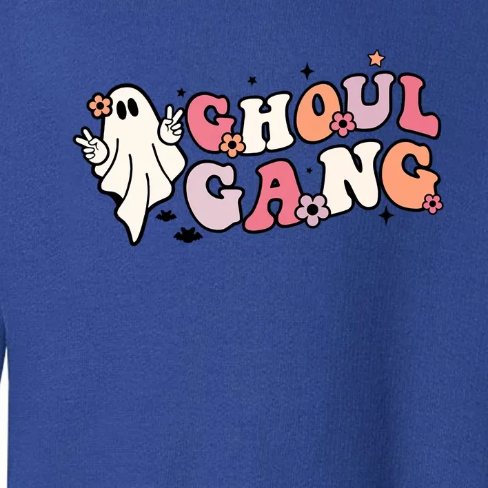 Halloween Ghoul Gang Groovy Hey Boo Pumpkin Boo Crew Funny Gift Toddler Sweatshirt