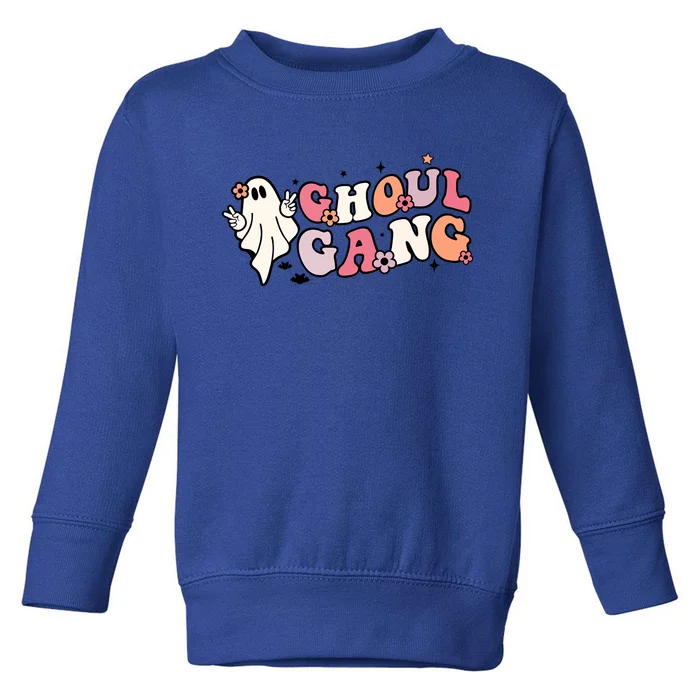 Halloween Ghoul Gang Groovy Hey Boo Pumpkin Boo Crew Funny Gift Toddler Sweatshirt