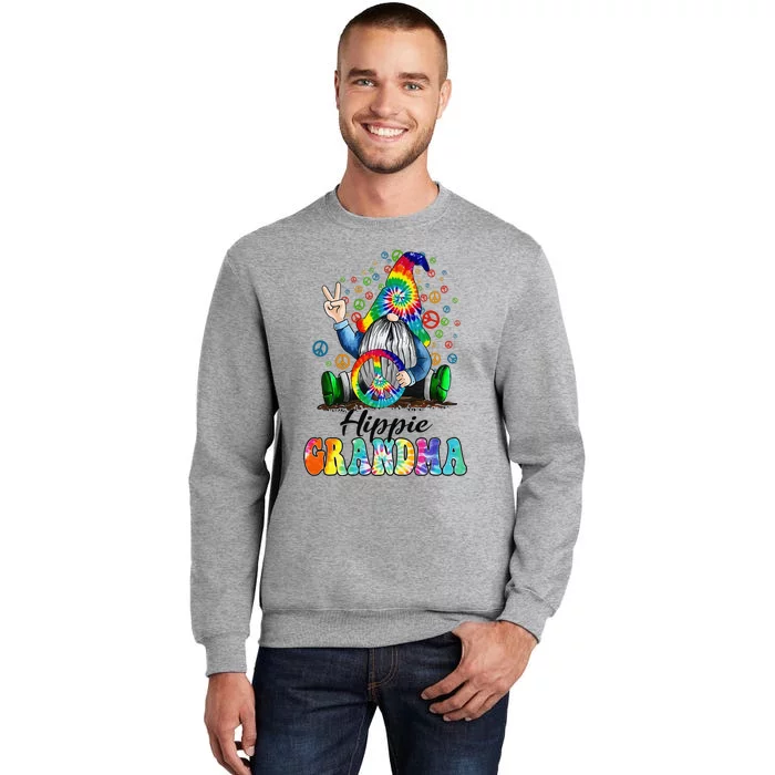 Hippie Grandma Gnome Mother's Day Grandma Gift Tall Sweatshirt