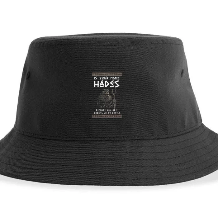 Hades Greek God And Ancient Greek Mythology History Buff Sustainable Bucket Hat