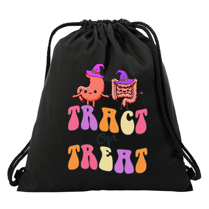 Halloween Gastro Gastroenterology Gi Nurse Tract Or Treat Drawstring Bag