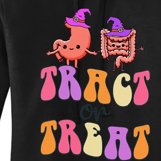 Halloween Gastro Gastroenterology Gi Nurse Tract Or Treat Women's Pullover Hoodie