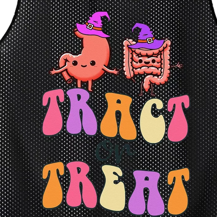 Halloween Gastro Gastroenterology Gi Nurse Tract Or Treat Mesh Reversible Basketball Jersey Tank