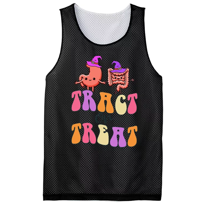 Halloween Gastro Gastroenterology Gi Nurse Tract Or Treat Mesh Reversible Basketball Jersey Tank