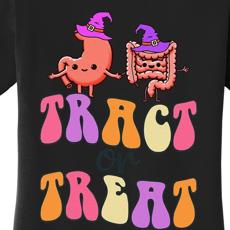 Halloween Gastro Gastroenterology Gi Nurse Tract Or Treat Women's T-Shirt