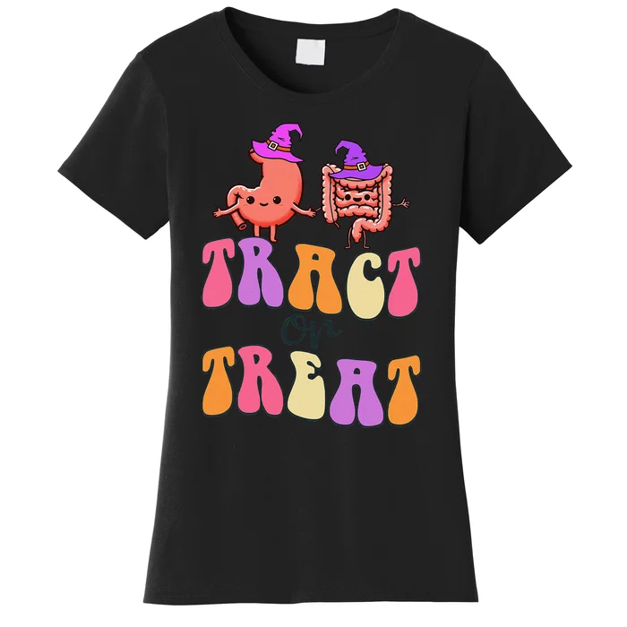 Halloween Gastro Gastroenterology Gi Nurse Tract Or Treat Women's T-Shirt