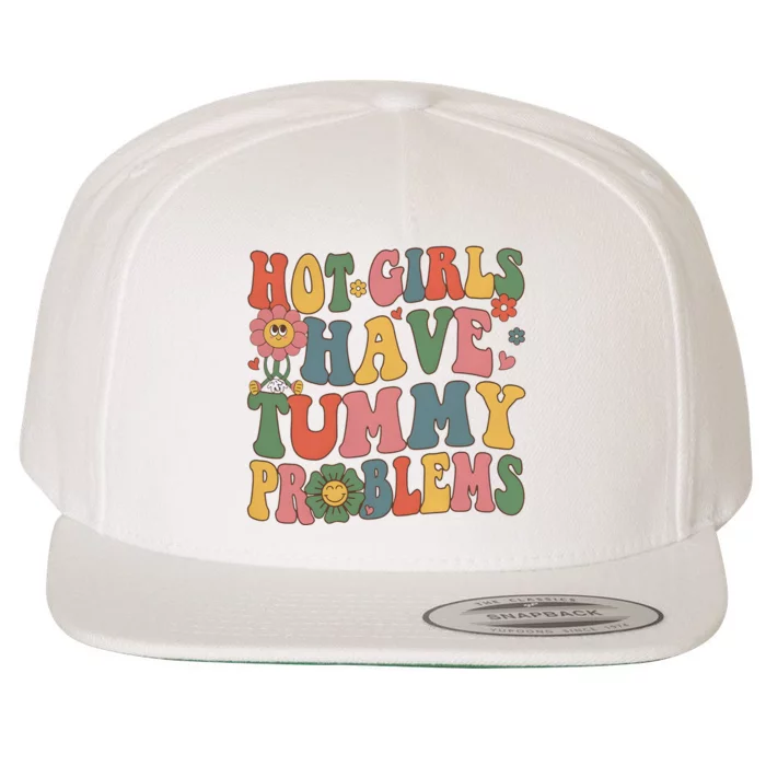 Hot Girl Have Tummy Problems Wool Snapback Cap