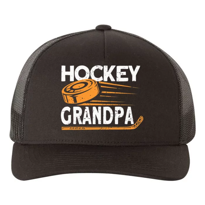 Hockey Grandpa Hockey Player Ice Hockey Yupoong Adult 5-Panel Trucker Hat