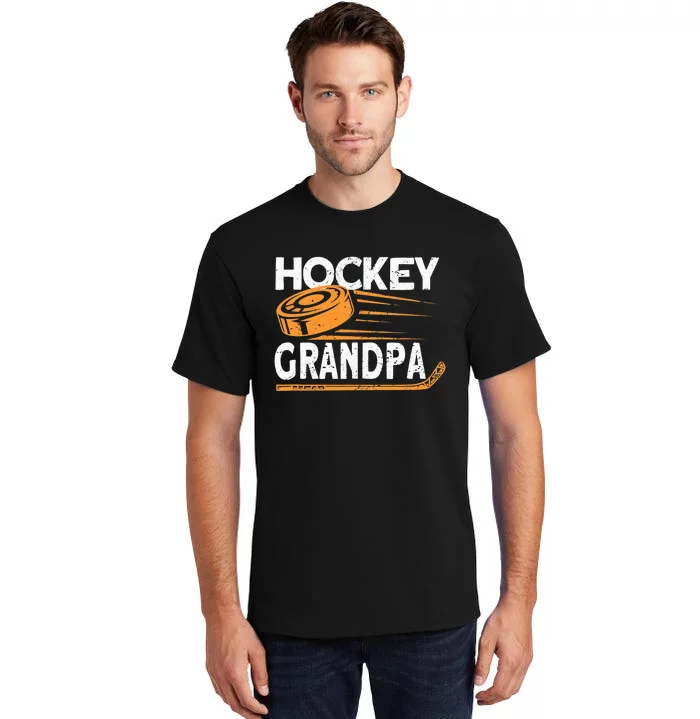 Hockey Grandpa Hockey Player Ice Hockey Tall T-Shirt