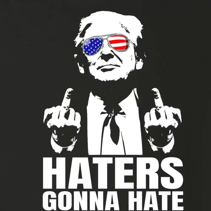 Haters Gonna Hate President Donald Trump Middle Finger Toddler Long Sleeve Shirt