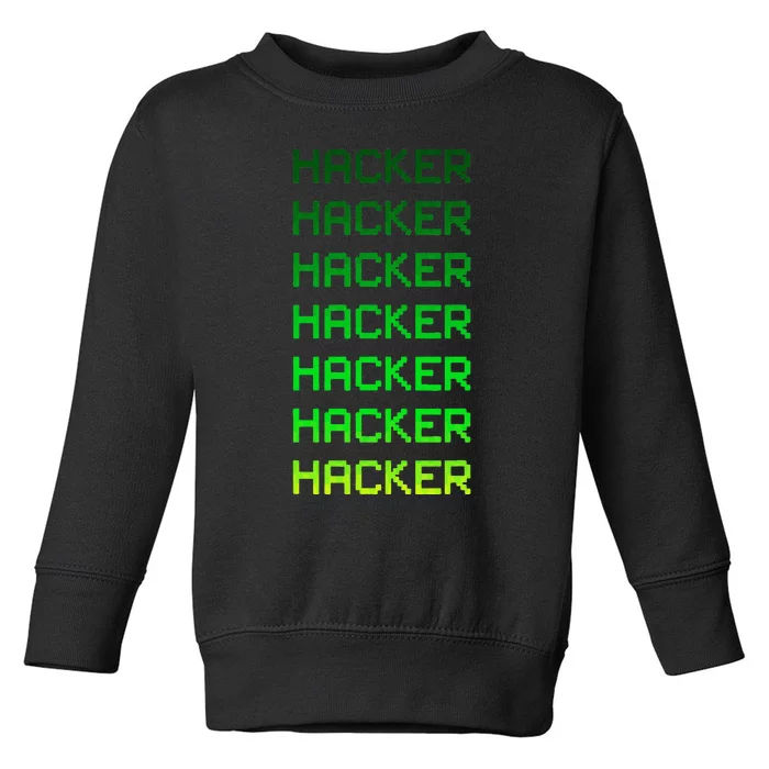 Hacker Green Toddler Sweatshirt