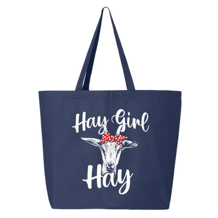 Hay Girl Hay Goat Whisperer Farm Animal Rancher Farmer 25L Jumbo Tote