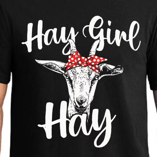 Hay Girl Hay Goat Whisperer Farm Animal Rancher Farmer Pajama Set