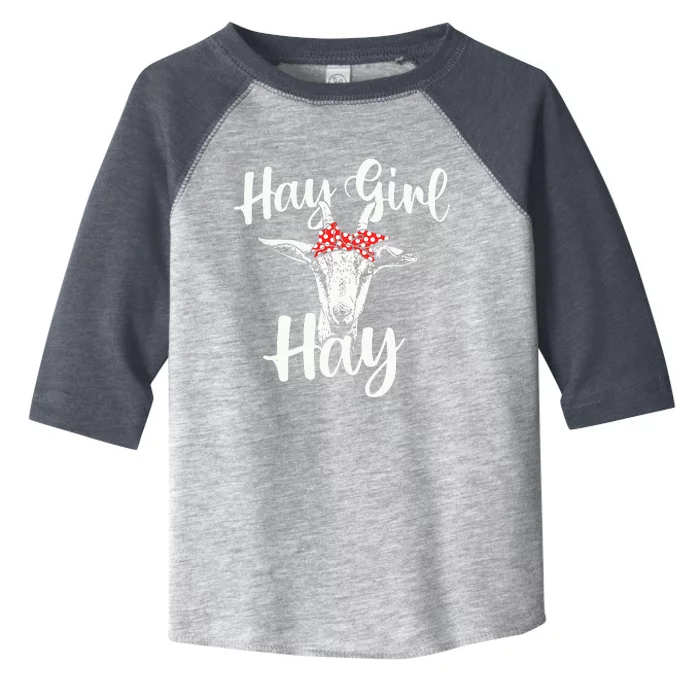 Hay Girl Hay Goat Whisperer Farm Animal Rancher Farmer Toddler Fine Jersey T-Shirt