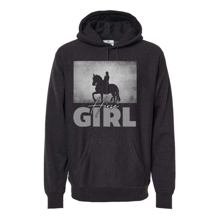 Horse Girl Horseback Riding Premium Hoodie