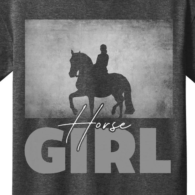 Horse Girl Horseback Riding Kids T-Shirt