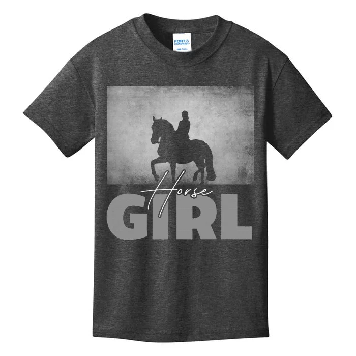 Horse Girl Horseback Riding Kids T-Shirt