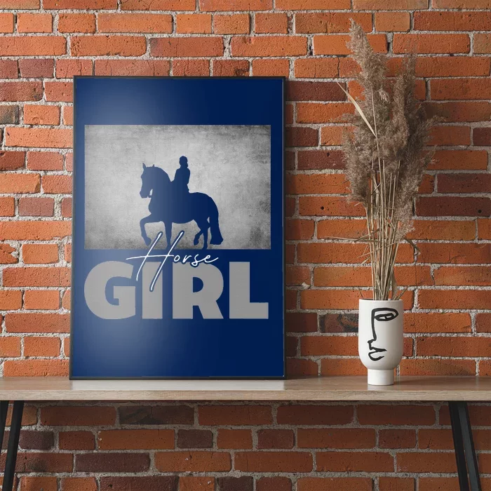 Horse Girl Horseback Riding Poster