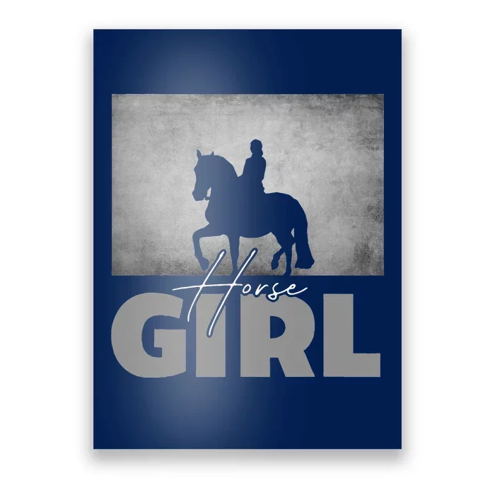 Horse Girl Horseback Riding Poster