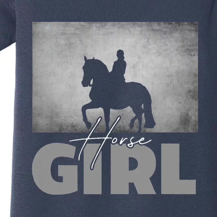 Horse Girl Horseback Riding Baby Bodysuit