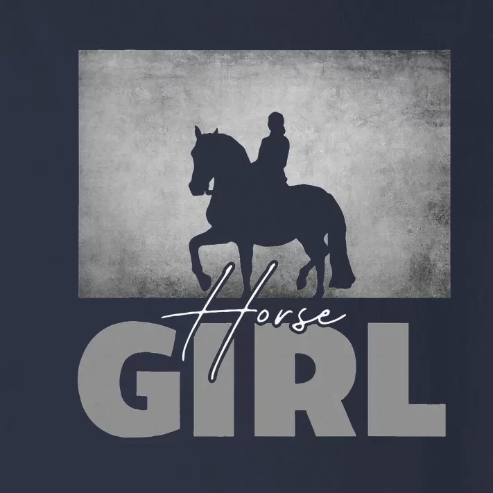 Horse Girl Horseback Riding Toddler Long Sleeve Shirt