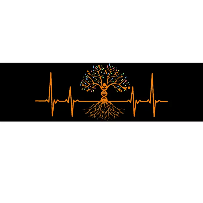 Heartbeat Genealogy Bumper Sticker