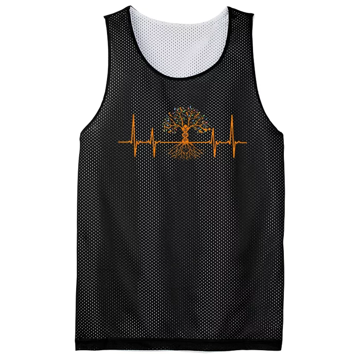 Heartbeat Genealogy Mesh Reversible Basketball Jersey Tank