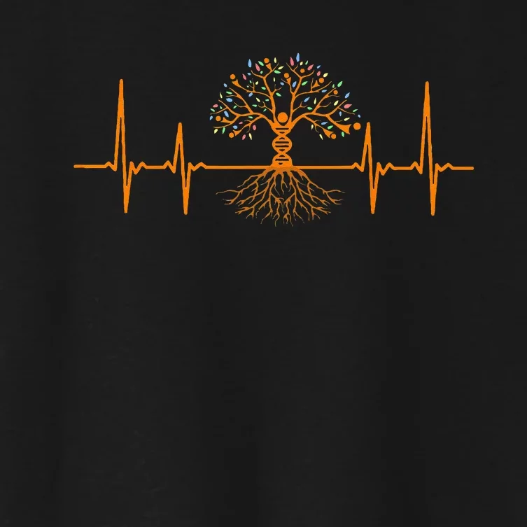 Heartbeat Genealogy Women's Crop Top Tee