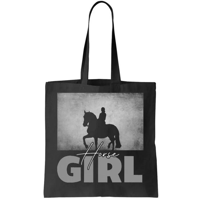 Horse Girl Horseback Riding Tote Bag