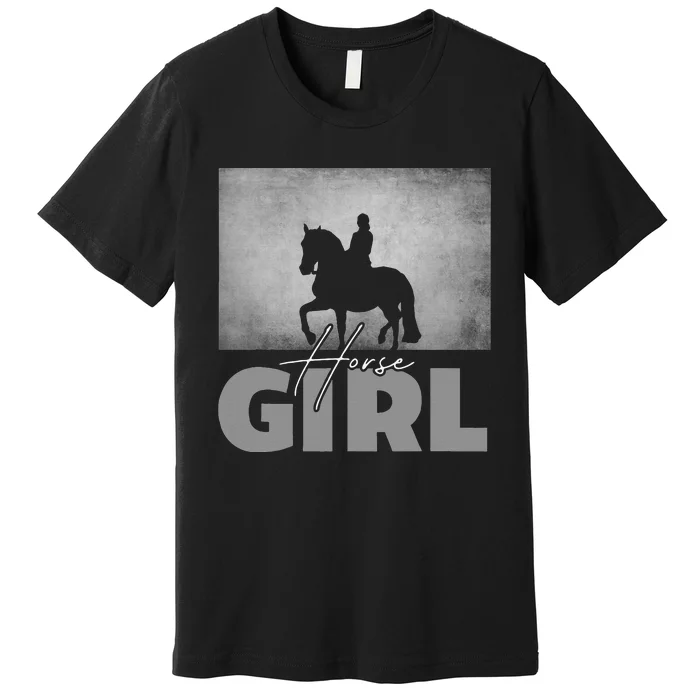 Horse Girl Horseback Riding Premium T-Shirt