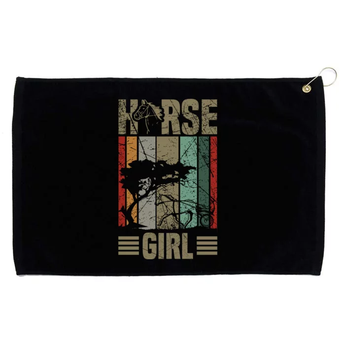 Horse Girl Grommeted Golf Towel