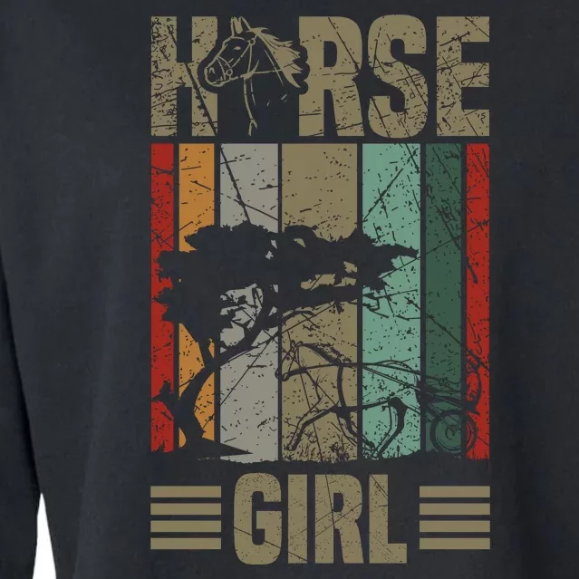 Horse Girl Cropped Pullover Crew