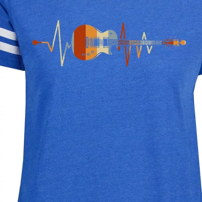 Heartbeat Guitar Enza Ladies Jersey Football T-Shirt